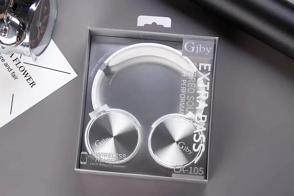 Gjby CA-105 headband metal subwoofer Bluetooth headphone headset  auriculares kulaklik with microphone for smartphone computer - AliExpress
