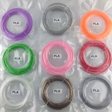 Novo fio de plástico pla 10 metros, 1.75mm, materiais para impressora 3d, fios, caneta 3d, filamento para impressora 3d desenho de desenho