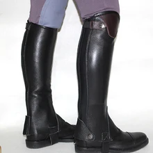 Body-Protector-Equipment Chaps Equestrian Full-Leather for Women And Children Horse-Riding