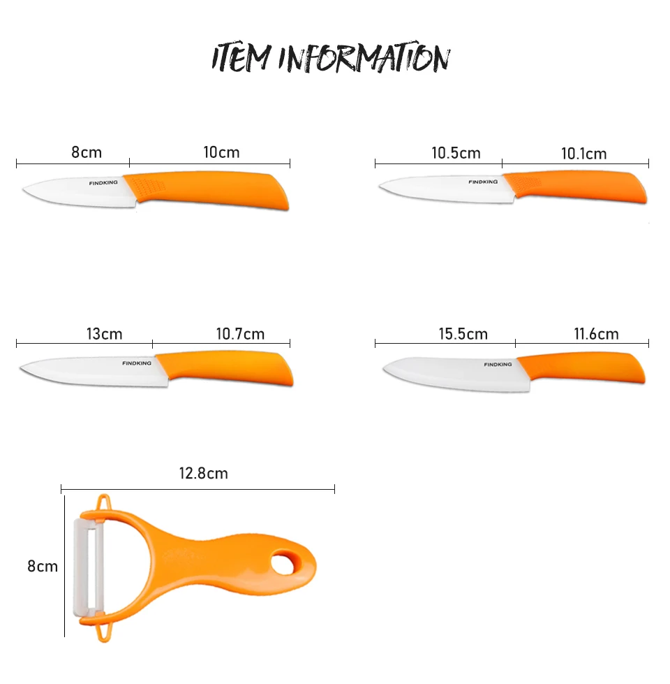 Набор керамических кухонных ножей с акриловым держателем 3 6 дюймов|knife tool|tool