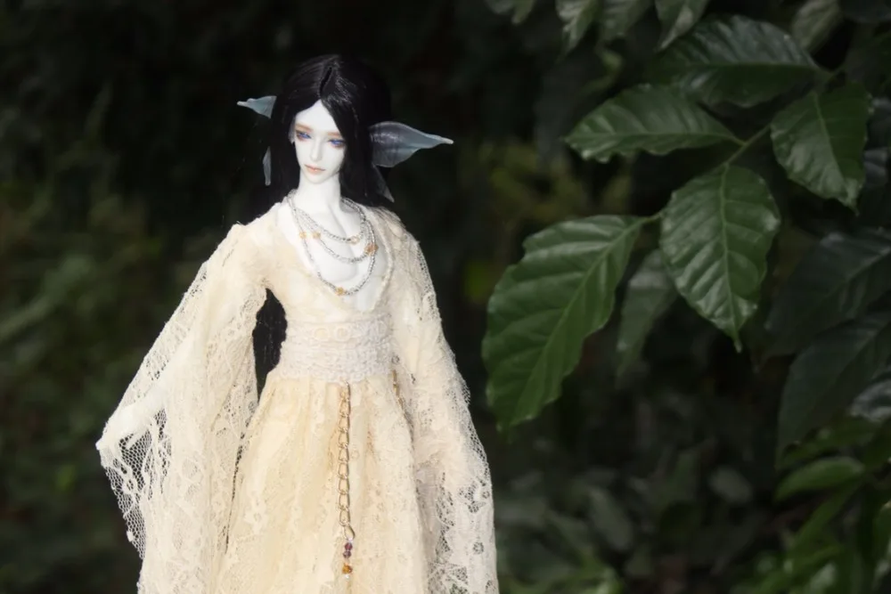 T02-X506 Blyth st Одежда для кукол 1/3 1/4 bjd 1/6 аксессуары для кукол кружевное платье с одним вырезом черный, желтый, белый цвет 1 шт