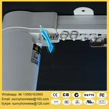 Silent Electric curtain blinds, 5.0m-7.0m size customized,90/135 degree acceptable, App and Android control