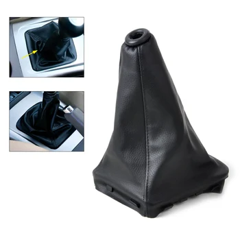 

beler New PU Leather Gear Stick Shift Knob Cover Boot Gaiter for Hyundai Elantra Avante XD 2002 2003