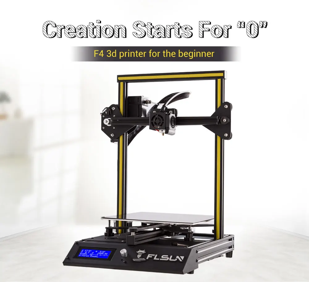 Flsun новые F4-3D принтер высокой точностью быстрая пользователя DIY KIT очаг для новых пользователей