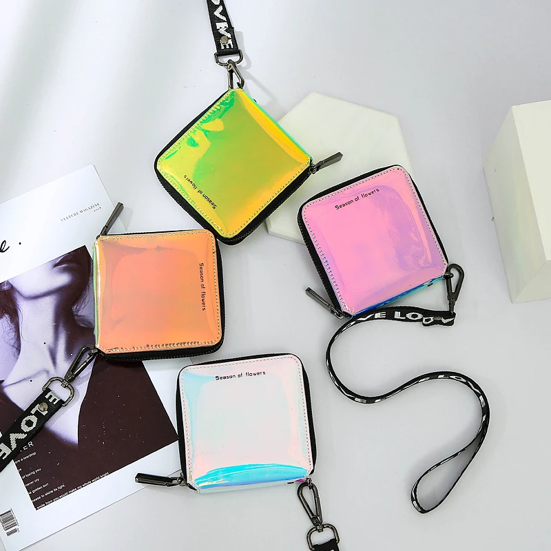 Casekey ПВХ женское портмоне клатч модный Стандартный кошелек на молнии большой емкости держатель для карт кошелек