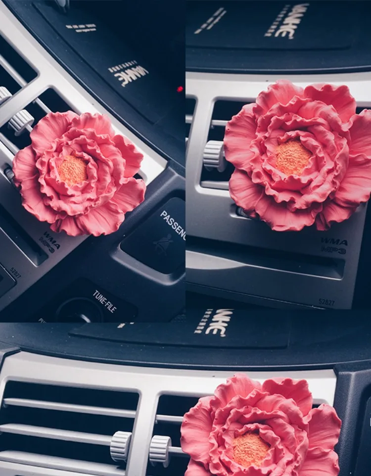 IKSNAIL ароматерапия освежитель воздуха Декор автомобилей ароматный, в форме косточки диффузор цветок автомобиля твердые духи камень воздуха на выходе зажим для ароматизатора