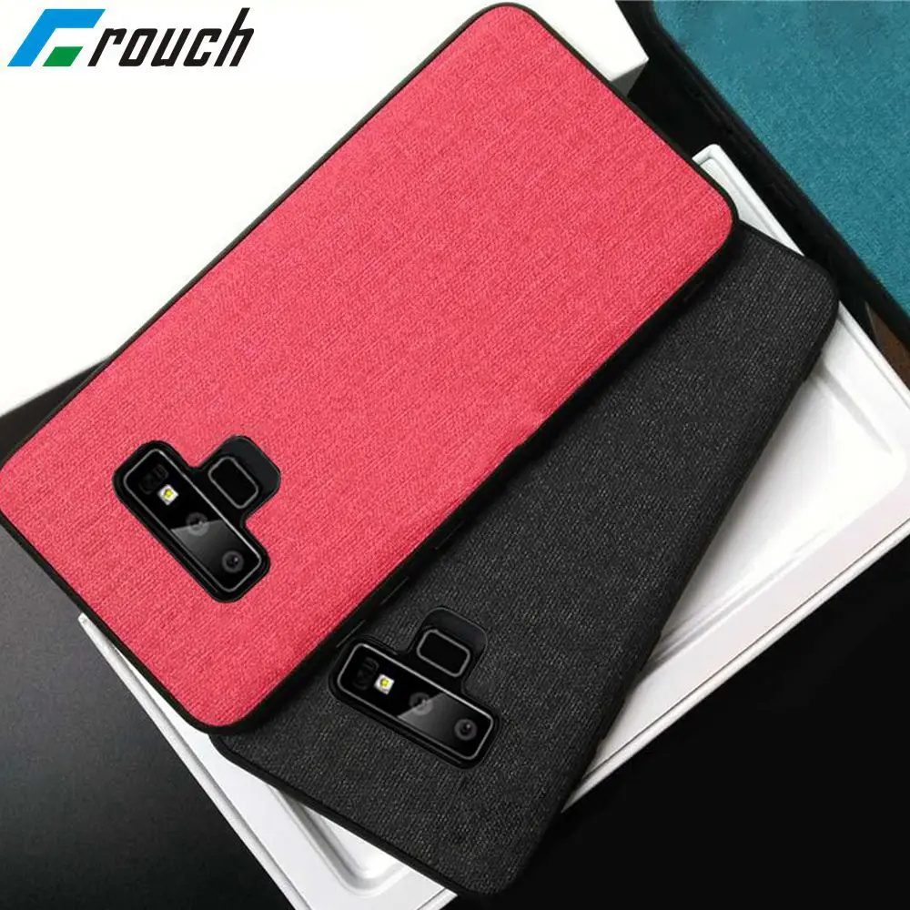 Crouch ткань PU кожаный чехол для samsung s8 s9 plus люкс Ретро телефона Примечание 8 9 мягкая