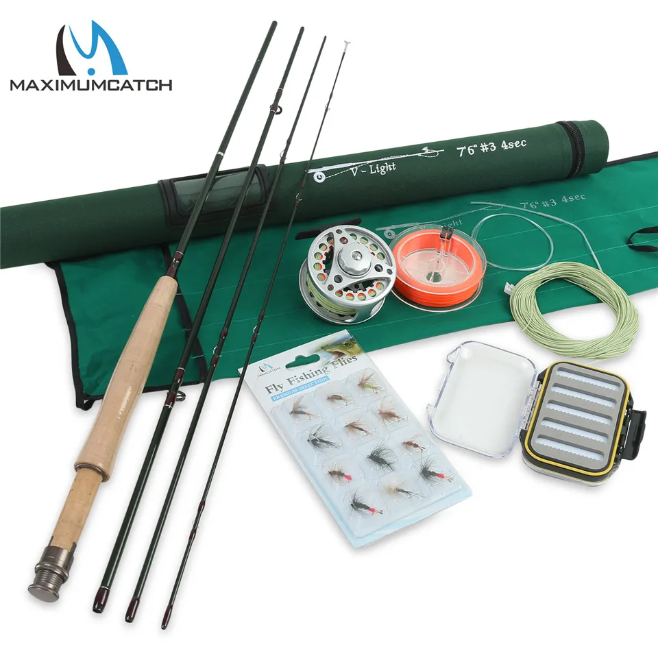 Prix pour Pêche à la mouche Tige Combo 7.6FT 3WT 4 Pcs Canne À Mouche BLC 3/4WT Fly Bobine avec Fly Lignes Combo Prix pour Pêche à la mouche Tige Combo 7.6FT 3WT 4 Pcs Canne À Mouche BLC 3/4WT Fly Bobine avec Fly Lignes Combo