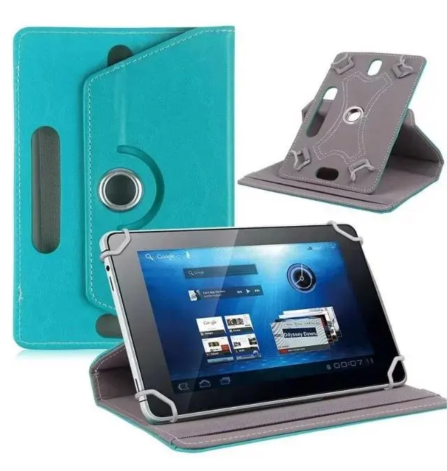 Для sony Xperia Tablet Z SGP311 SGP312 SGP321 10,1 дюймов 360 градусов вращающийся Универсальный чехол для планшета из искусственной кожи - Цвет: Sky blue