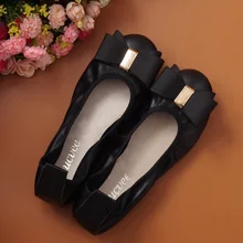 2017 New Fashion Womens Ladies Ballerina Flat Shoes Round Toe Sweet bowknot Spring Autumn Casual Shoes Flats Ballet Size 34-43