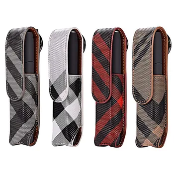 

Snake Leather Bag Carrying Case Flip Protective Cover With Metal Ring Hook Up Suitable Vape Accessories For IQOS 3 MULTI