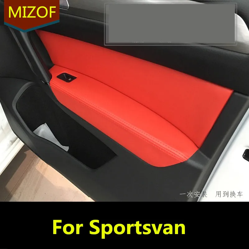 Дверная панель из микрофибры и кожаный подлокотник для Volkswagen Golf Sportsvan