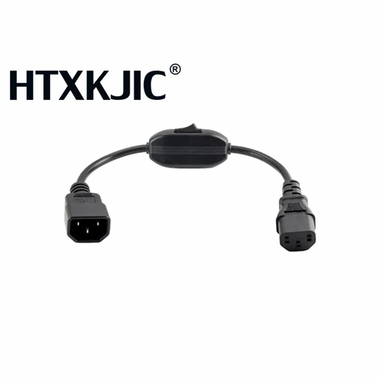 

C14-C13 Extension Power Cord IEC 320 C13 Female to C14 Male with10A On/Off Switch Power Adapter Cable For PDU UPS