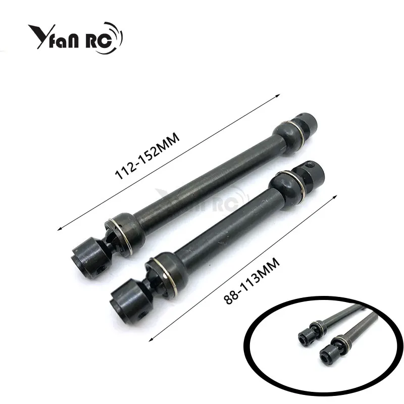 1pcs 88113mm / 112152mm Heavy Duty Metal Steel Drive Shaft For Axial