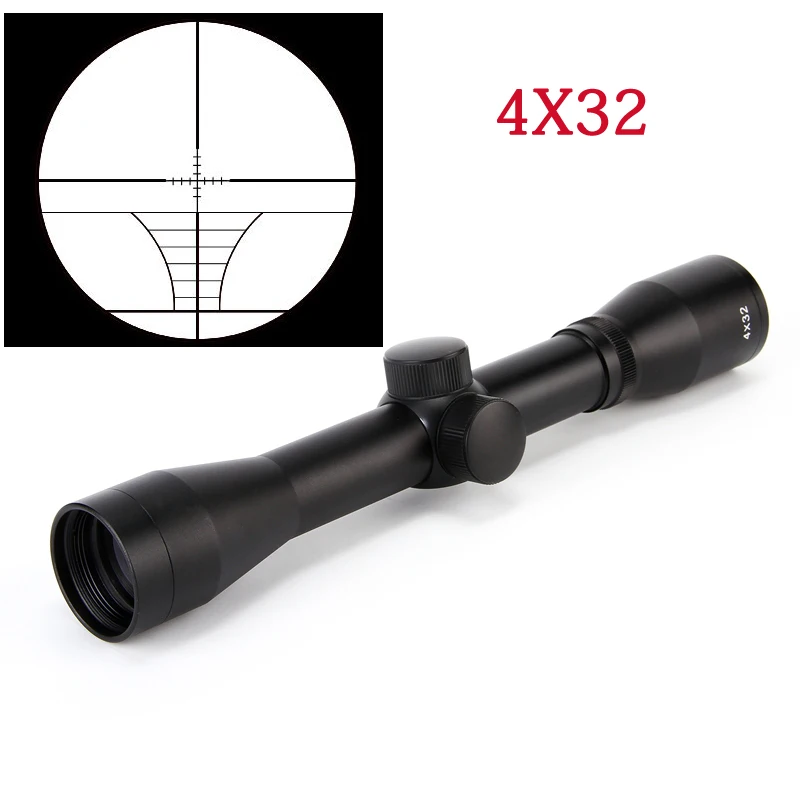 

Airsoftsports Gun Riflescope 4x32 Rifle Scope Reticle Fiber Optic Sight Scope Rifle/airsoft Gun Hunting airsoftsports Gun
