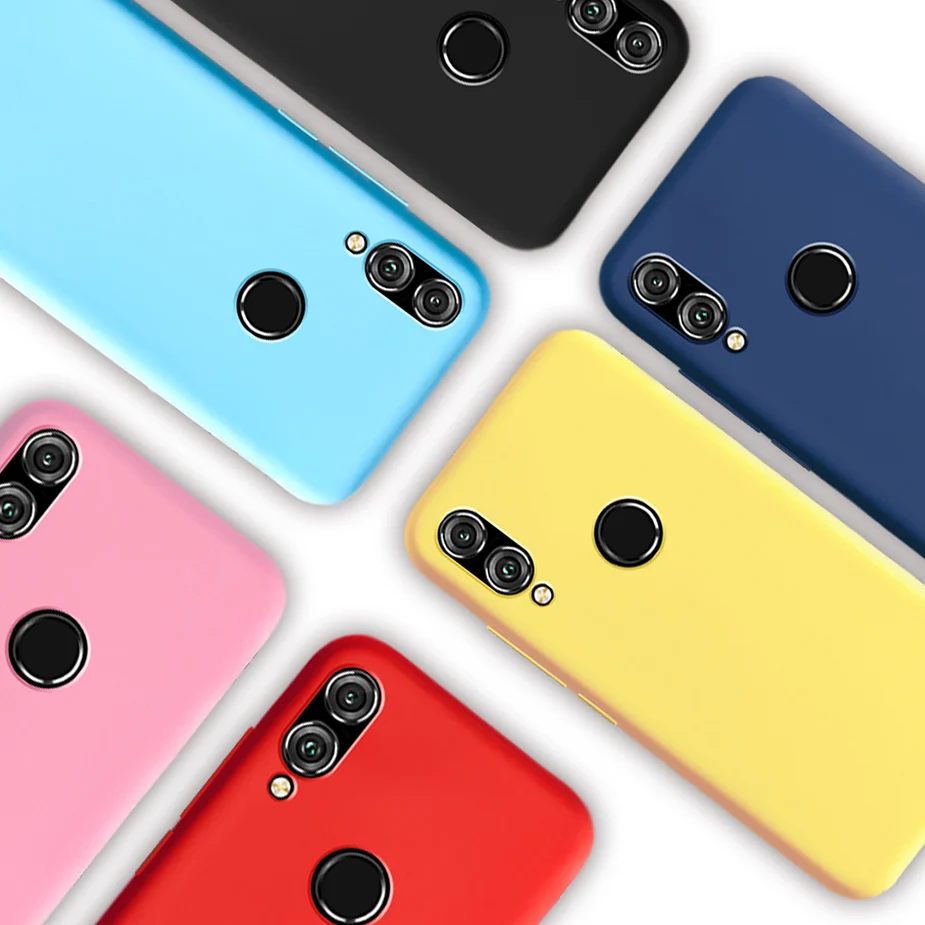 

Candy Color Case Cover For Huawei Honor 8X Soft Silicone TPU Back Cover Luxury Phone Coque For Huawei Honor 8X Case Funda Bumper