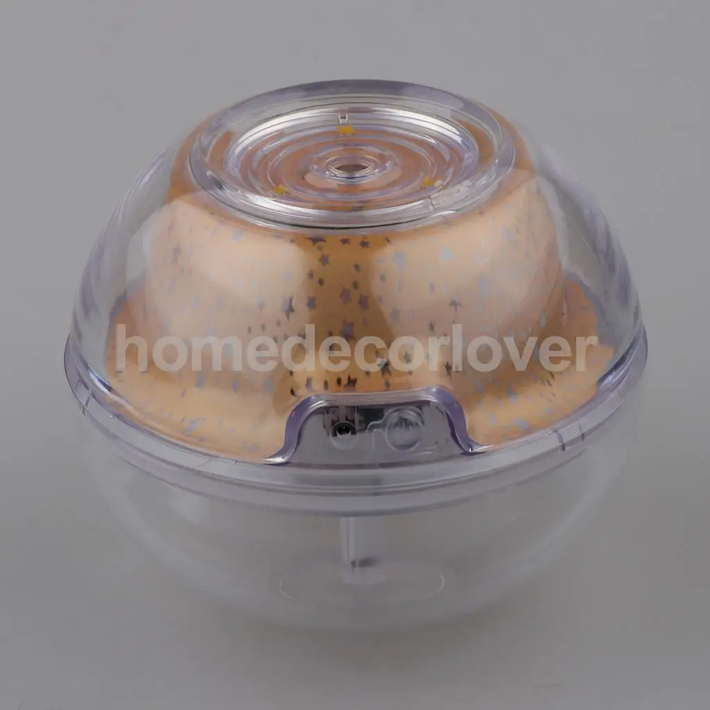 Star Moon Projection Lamp Silent Humidifier with LED Night Light for Kids Bedroom