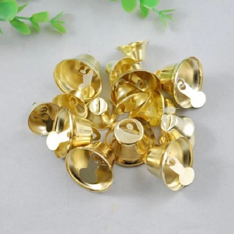 

Golden retro bells For Home Wedding Party DIY Handmade Jewelry Campanula Accessories Christmas Tree craft gift Ornaments
