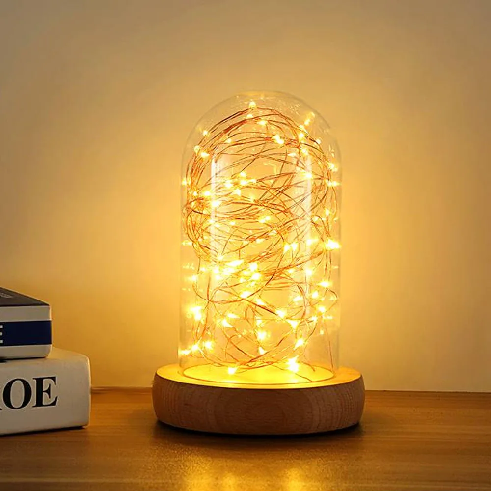 2M 20 LED Bottle String Lights Button Battery Operated