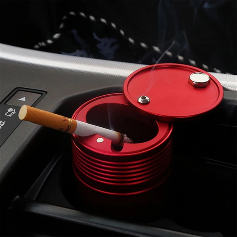 

Portable Car Ashtray cigar Smokeless creative gift trend Cigarette Holder Universal Cylinder Ashcar supplies ashtray for car