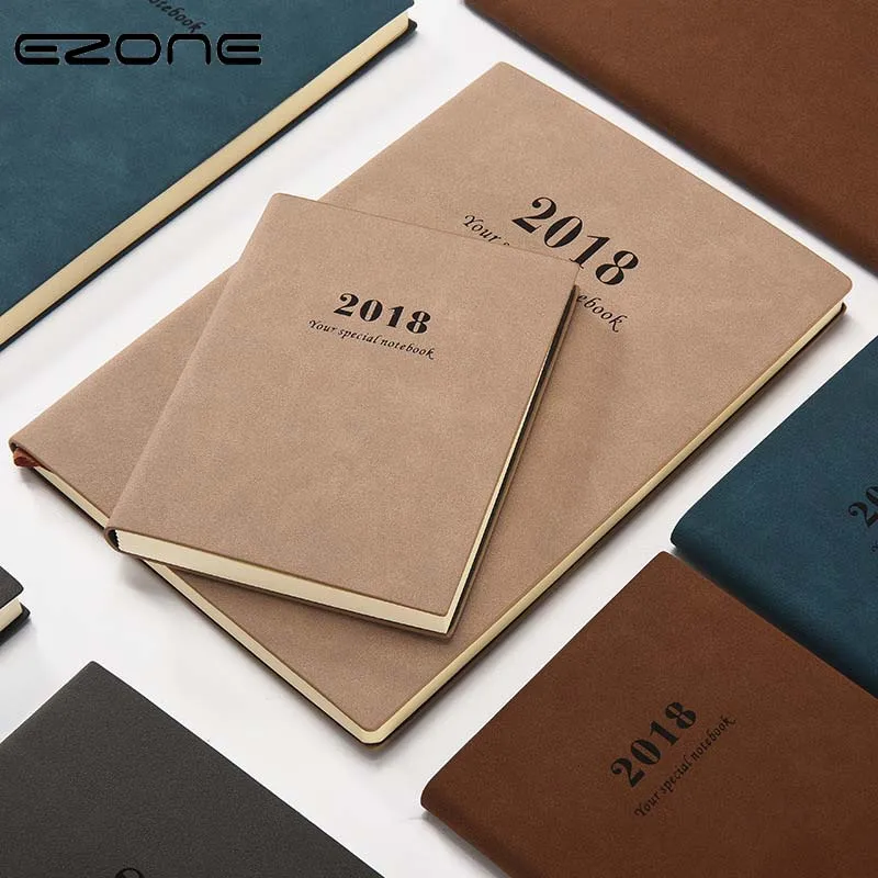 

EZONE Vintage Notebook Creative Trends With PU Cover Sample Style 2018 Diary Planner Notepad Travel Journey School Office Supply