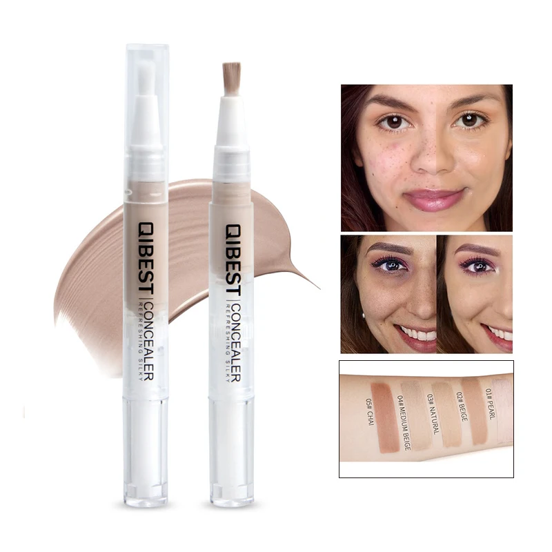 

New 5 Colors Full Cover Makeup Concealer Cream Face Corrector Liquid Make Up Base For Eye Dark Circles Facial With Makeup Sponge