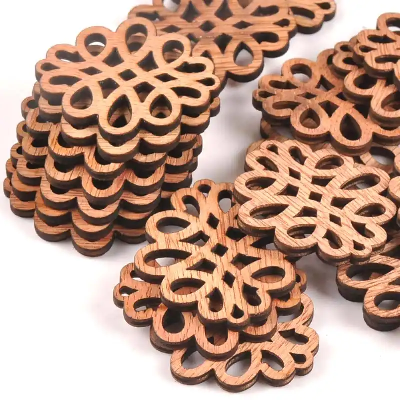 10pcs Clouds Pattern Vintage Diy Wood Crafts Scrapbooking
