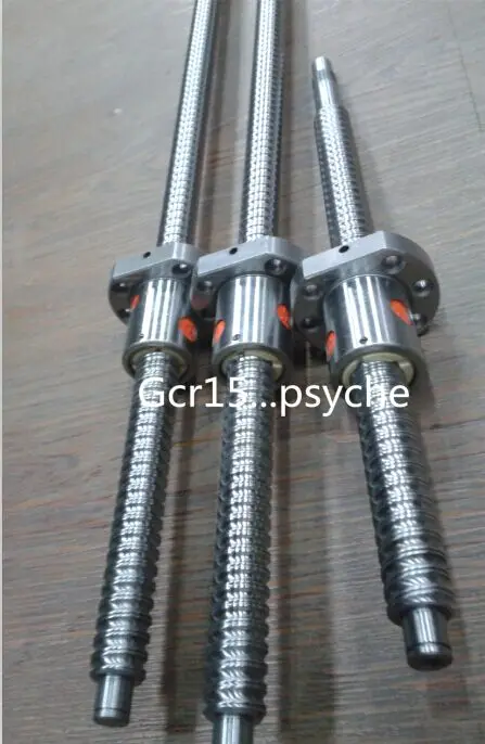 3 anti backlash 16mm ballscrew RM1605-400//600//800mm-C7 end machine+ball nut CNC