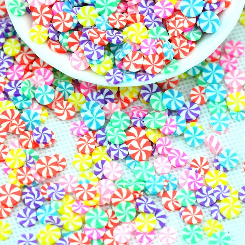 5mm Round Mixed Color Polymer Clay Fake Candy Slime fillers|Polymer Clay Party Decoration Confetti|DIY Sprinkles Decorations