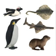 6 шт./компл. модель морского животного игрушки пингвин морской лев луч морские животные Развивающие игрушки для детей украшения детские рождественские подарки