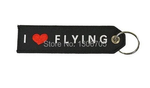 EM-1034 Black I Love Flying Embroidered Keychain5x1.38.jpg