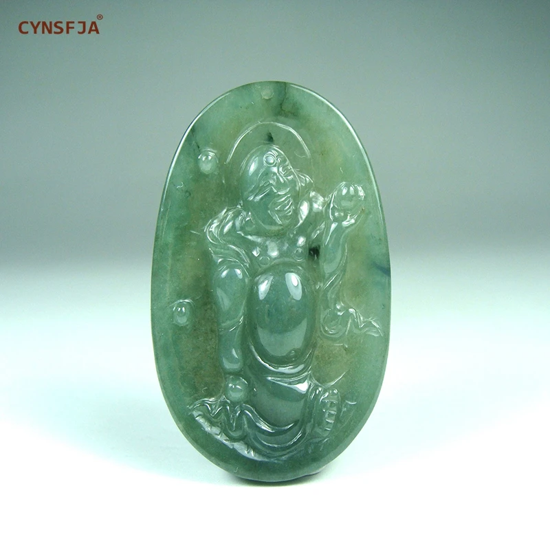 

Myanmar Emerald Charms Lucky Buddha Jade Pendant Certified Natural A Grade Burmese Jadeite High Quality Birthday Gifts