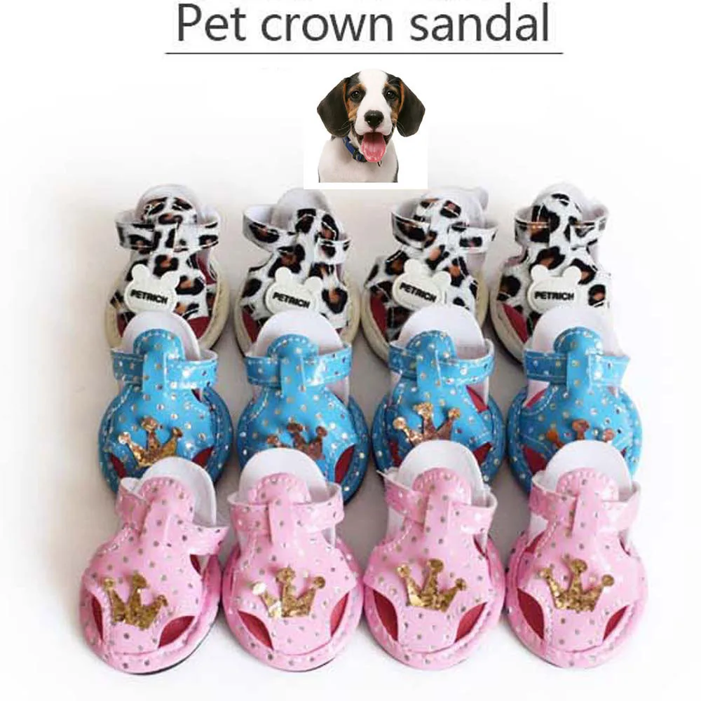 2018 New Dog Summer Shoes Breathable Puppy Shoes Dog Sandals 0413Dog