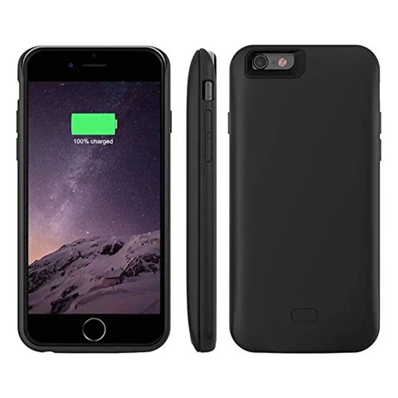 bilder für Für iphone 7/7 plus Fall, GagaKing Silikon Externes Ladegerät Fall Energienbank Pack Wiederaufladbare Tragbare 2500 ~ 7500 mah SCHWARZ bilder für Für iphone 7/7 plus Fall, GagaKing Silikon Externes Ladegerät Fall Energienbank Pack Wiederaufladbare Tragbare 2500 ~ 7500 mah SCHWARZ