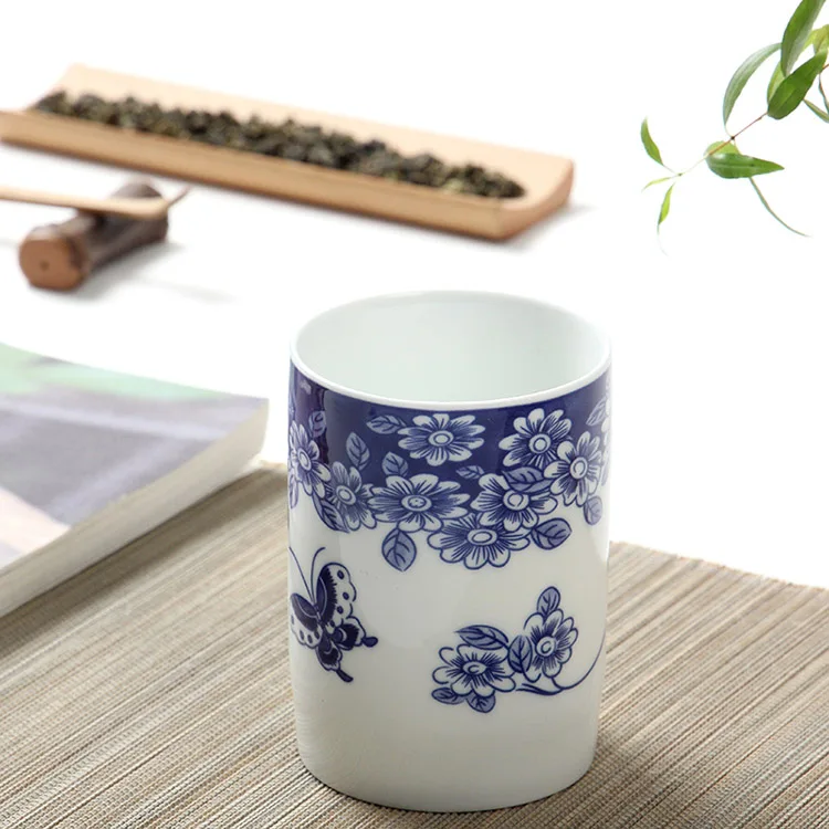 Tangpin большая емкость керамическая чашка чая расписанную чашка китайский фарфор кунг-фу чашка - Цвет: Style E