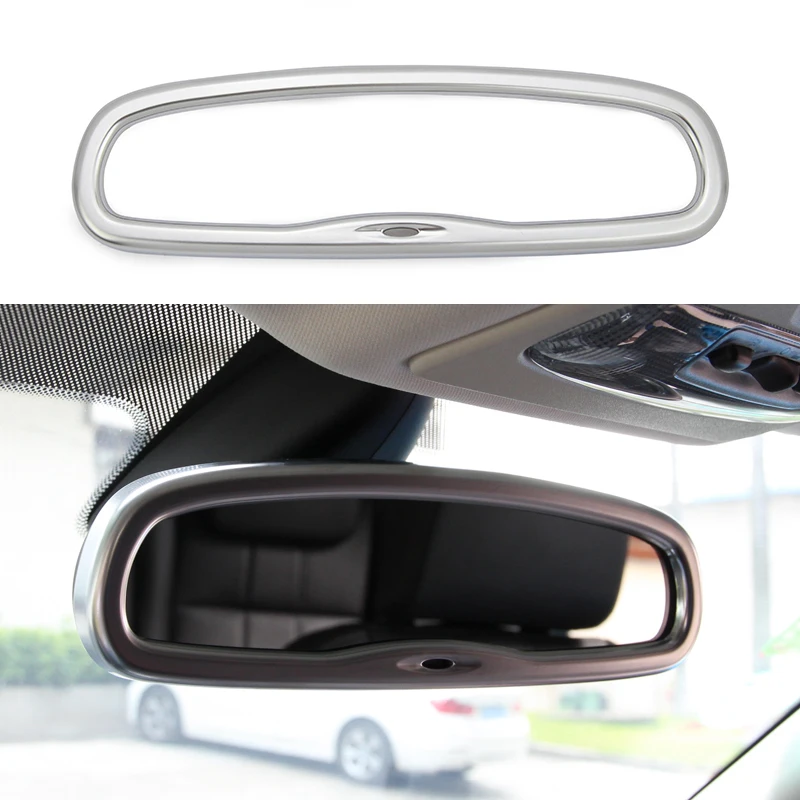 Trim Automotive Chrome Interior Rear View Mirror Cover Trim Land Rover Freelander 2 Lr2 08