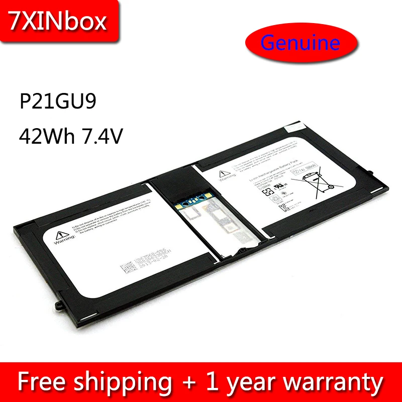 7XINbox 42Wh 7,4 V подлинный P21GU9 Аккумулятор для ноутбука microsoft Surface Pro 2 1601 Pro 1 1514 2ICP5/94/104