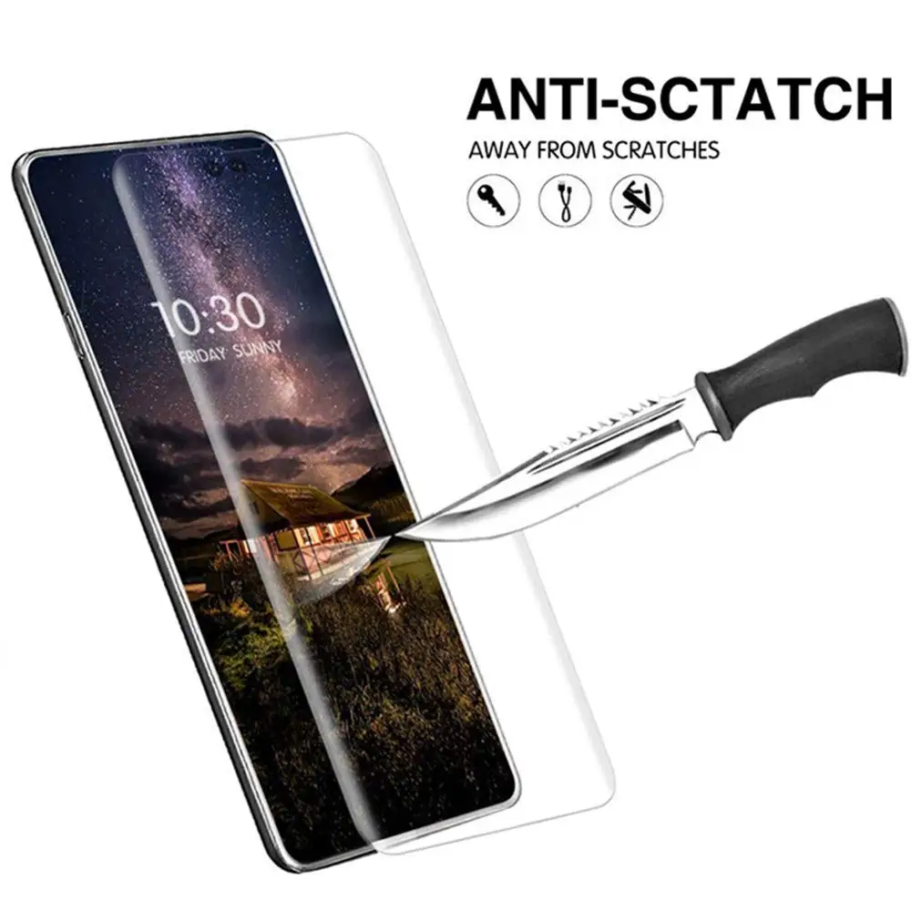 Закаленное стекло 100 шт./лот с полным покрытием для Samsung galaxy S10 PLUS S10E S9 S8 NOTE10 PRO