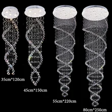 Modern Crystal LED Pendant Chandelier lighting Light K9 Crystal Lamp For Living Room Ceiling GU10 LED