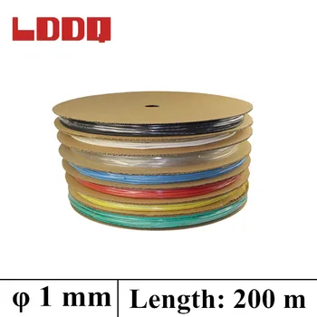 

LDDQ 200m*1mm Heat shrink tubing 2:1 Heat Shrink Tube Tubing 600&1000V Low pressure Heat sleeve Cable Sleeving termoretractil