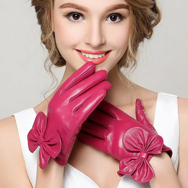 New fashion leather gloves, multiple Colour,Genuine Leather,winter