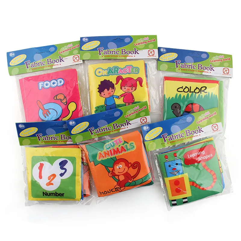 5pcs Early Educational Toy Cute Cloth Book For Baby Tearproof Washable Nonwovens Fabrics Safety To Prevent Swallow Cartoon Book 5pcs Early Educational Toy Cute Cloth Book For Baby Tearproof Washable Nonwovens Fabrics Safety To Prevent Swallow Cartoon Book