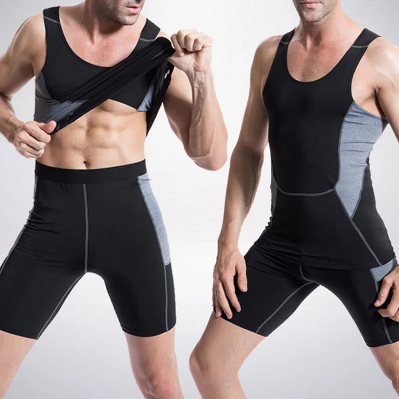 CALOFE Men Running Shorts Sports Compression Wicking Short Tights