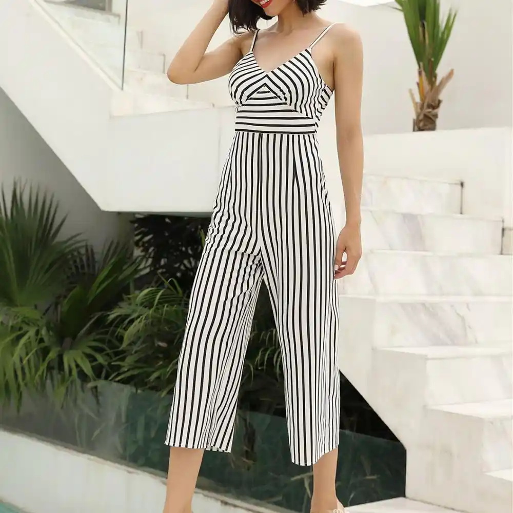 Vestidos De Verano Monos Mono Sin Mangas De Verano Para Mujer