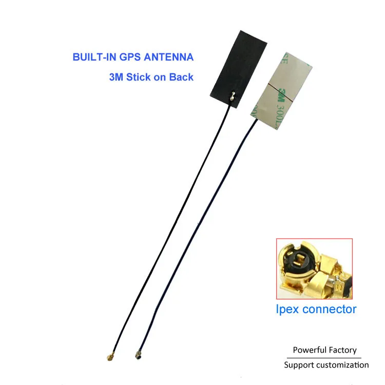 Бесплатный образец Встроенная гибкая антенна 5dBi GPS Внутренняя с MCX/IPEX/MHF4