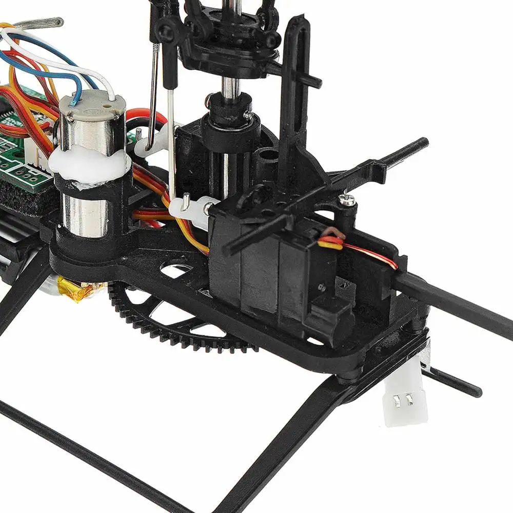 WLtoys V911S 245 мм 2,4G 4CH 6-Aixs Flybarless RC вертолет RTF 80-100 м расстояние полета и 4 шт. 3,7 в 250 мАч Lipo батарея детская игрушка