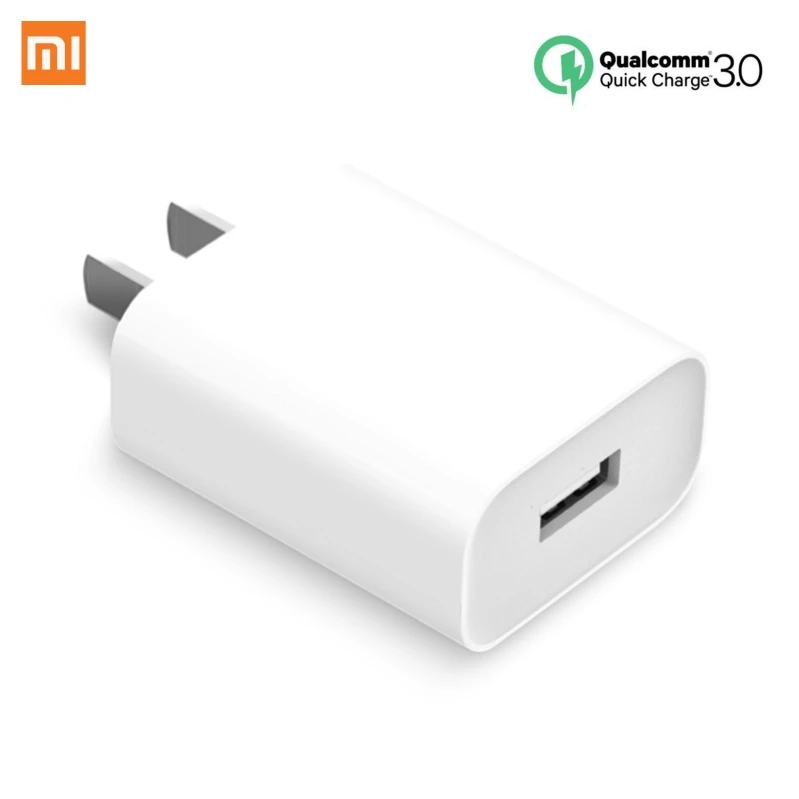 Настенное зарядное устройство Xiaomi QC 3 0 белое для путешествий 18 Вт быстрая зарядка