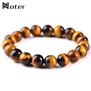 Minimalist 4mm 6mm 8mm 10mm Tiger eyes Beads Bracelet Men Charm Natural Stone Braslet For Man Handmade Casual Jewelry Pulseras