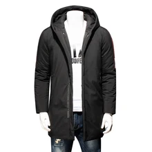 Плюс размер 8XL 7XL 6XL Мужская зимняя теплая куртка с капюшоном тонкое повседневное пальто хлопковая стеганая куртка парка пальто с капюшоном толстое пальто