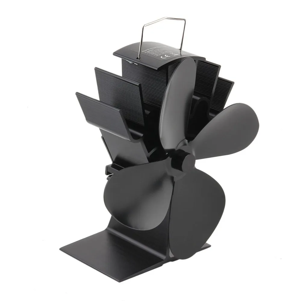 

4 Blades Black Heat Powered Stove Fan Fuel Saving Stove Fan for Wood Burner/ Fireplace-Eco Friendly fan set air extractor